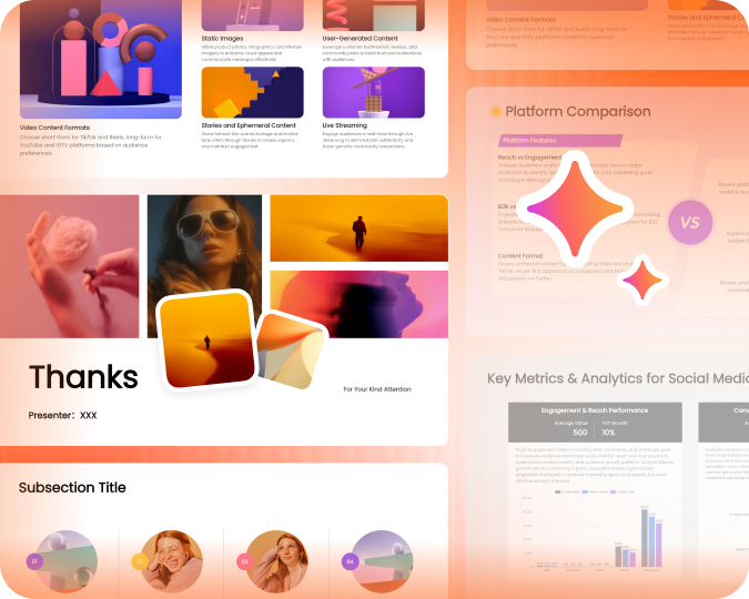 Generated presentation slides preview
