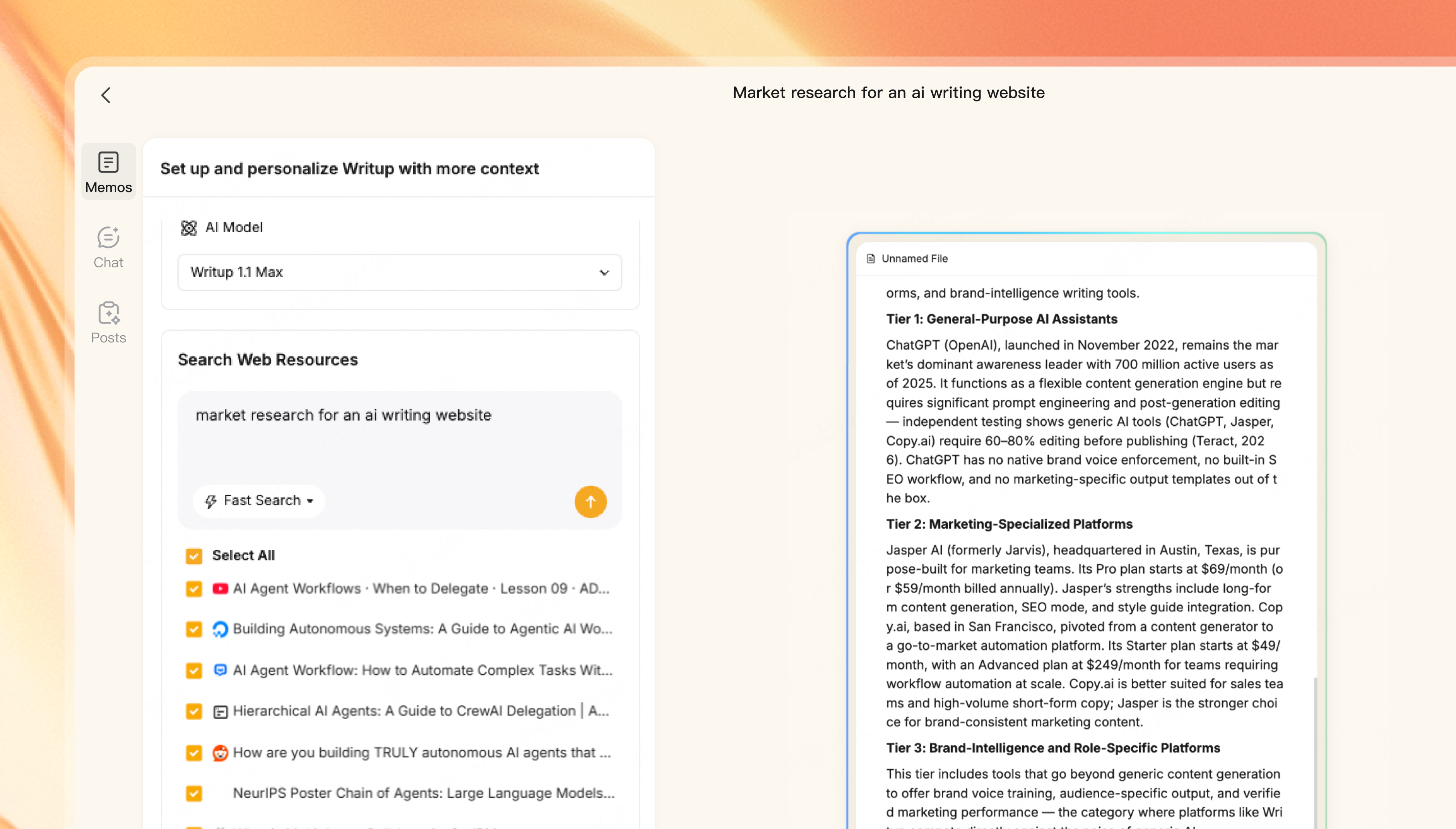 Source-grounded facts workflow